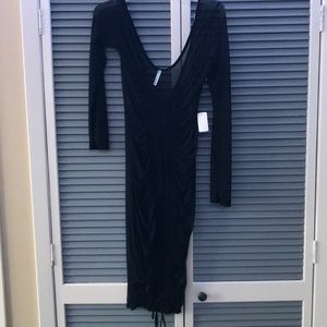 Black mesh dress!